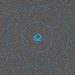 Eraser brush cursor