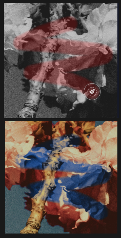 Mask brush opacity at 100%