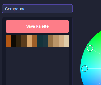 Save color group panel