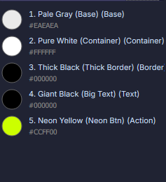 Element colors with Low color levels