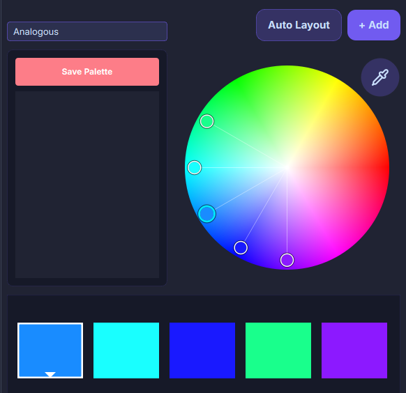 Analogous color rule example