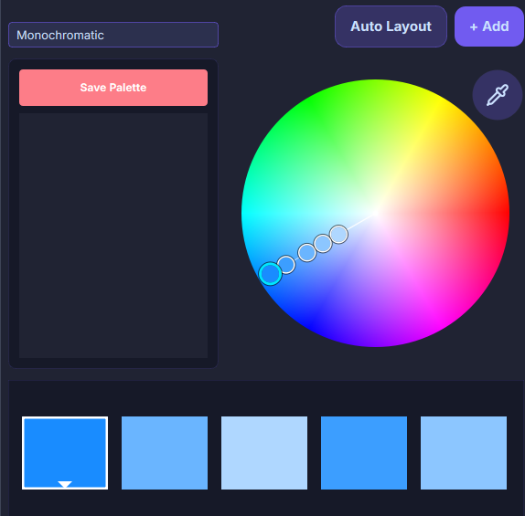 Monochromatic color rule example