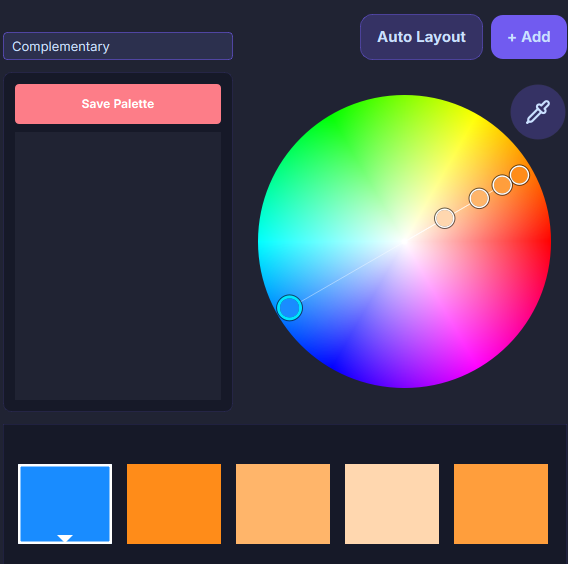 Complementary color rule example