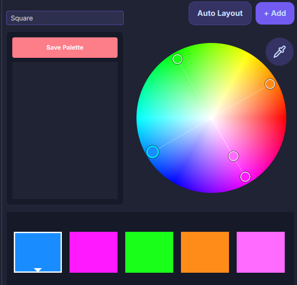 Square color rule example
