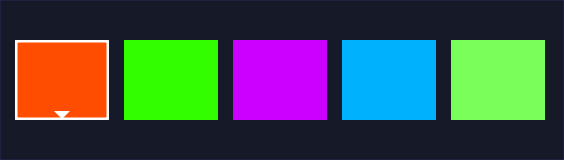 Color wheel preview area with node colors